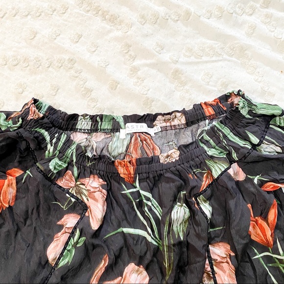 ASTR The Label Chavelle Floral Off Shoulder Top S - Picture 8 of 11